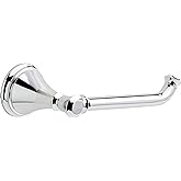 DELTA FAUCET Rubber Limited 79750 Cassidy Wall Mount Single Post Toilet Paper Holder Bath Hardware Accessory in Polished Chrome