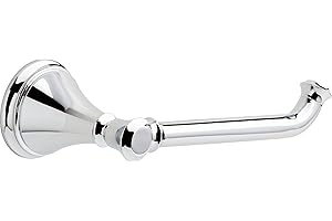 DELTA FAUCET Rubber Limited 79750 Cassidy Wall Mount Single Post Toilet Paper Holder Bath Hardware Accessory in Polished Chrome