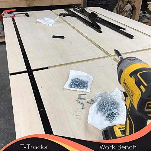 T Tracks 36 Inch with Intersection Kit for Woodworking By CLEAR STYLE