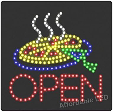 Affordable LED L6005 16 H x 16 L in. LED Pizza Open Sign
