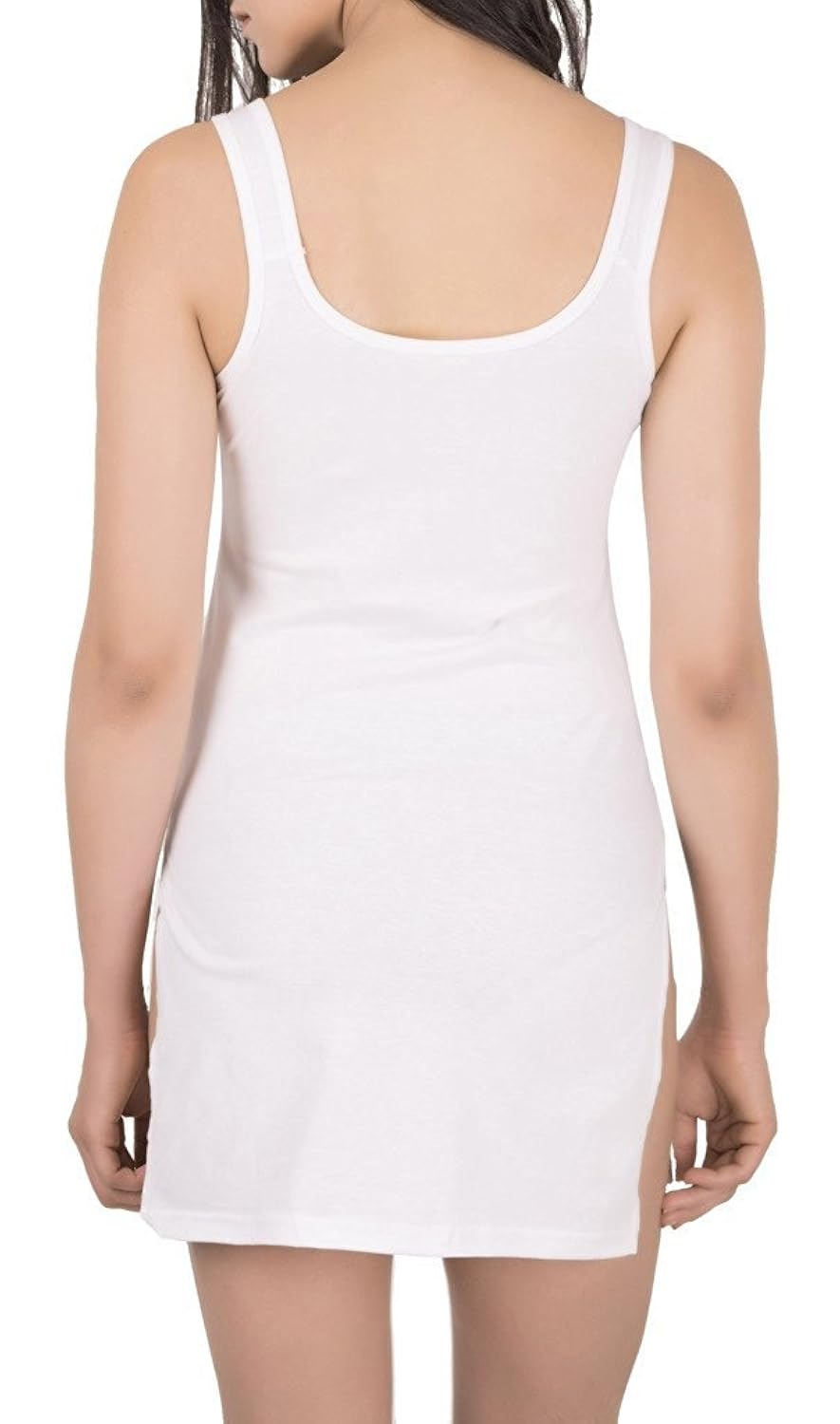 avaatar women's cotton suit slip pack of 2 (black and white)