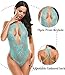 Avidlove Lingerie for Women Teddy One Piece Lace Babydoll Bodysuit Green M