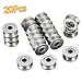 Letool20pcs 624VV V V624ZZ Groove Sealed Ball Bearings V Groove 4 X 13 X 6mm 2~2.5mm Deep