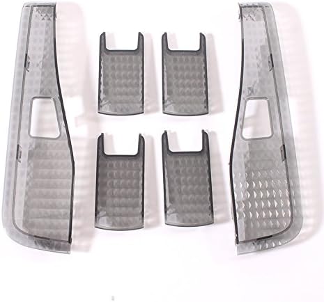 Amazon Vulcans トヨタ アルファード 30系 ヴェルファイア 30系 クリスタル ルームランプ レンズカバー クリスタルレンズカバー ルームランプカバー スモーク 6枚 ルームランプ 車 バイク