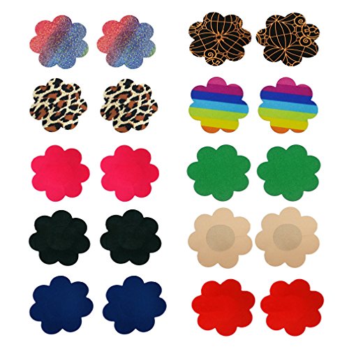 Self Adhensive Nipple Covers Disposable Lingerie Breast Pasties Petals - Thumbnail 6