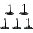 NANSHINE 5 Pcs Action Figure Stand 1/6 Scale Model Stand 12 inch, Black Holder Support Base Bracket for Model, Action Figure Base Display Stand U Type Simple Packaging- Detachable Adjustable Height