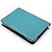 Chris-Wang 1Pk PU Woven Pattern Zipper Binder Business Zippered 6-Ring Portfolio Planner -Filler Paper, Pagefinder Ruler, Calculator, Clear PVC Card Bag Included (A6, Blue)