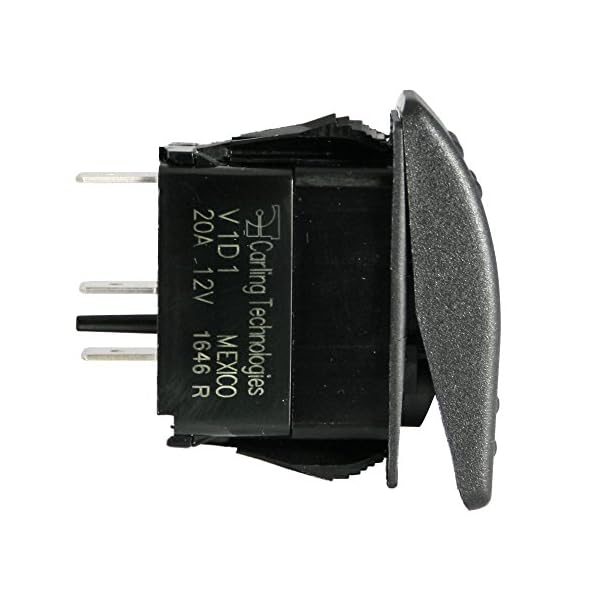 Carling-Rocker-Switch-Illuminated-Red-or-Blue-V1D1-Contura-II-SPST-3-terminals-sealed-waterproof-dusproof-12V-dc