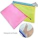 Bantoye 25 Pieces A4 Zipper File Bags, Zippered Waterproof PVC Pouch Plastic Zip Document Filing Folder 5 Colors