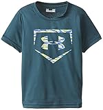 Under Armour Little Boys' Geo Stacked Block Short Sleeve Blue