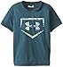 Under Armour Little Boys' Geo Stacked Block Short Sleeve Blue