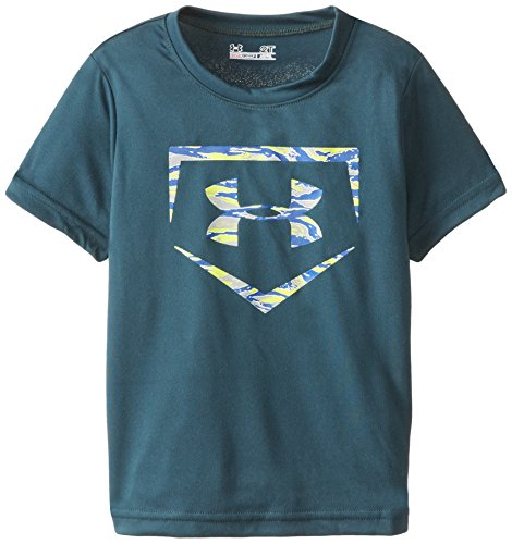 Under Armour Little Boys' Geo Stacked Block Short Sleeve Blue