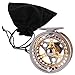 Sougayilang Fly Fishing Reel Large Arbor 2+1 BB with CNC-machined Aluminum Alloy Body and Spool in Fly Reel
