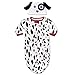 Sozo Unisex-Baby Newborn Dalmatian Bunting and Cap Set, Black/White, 0-6 Months