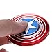 K.Shop Fidget Spinner Iron Man, Spider Man & Captain America, Smooth Custom Round Hand Spinners with Ceramic Bearing, Metal and Durable. Stress Reducer Toy & Perfect for ADHD, ADD, Anxiety (3 Pack)