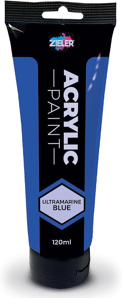 Zieler Ultramarine Blue 120ml Acrylic Paint Premium Art Supplies