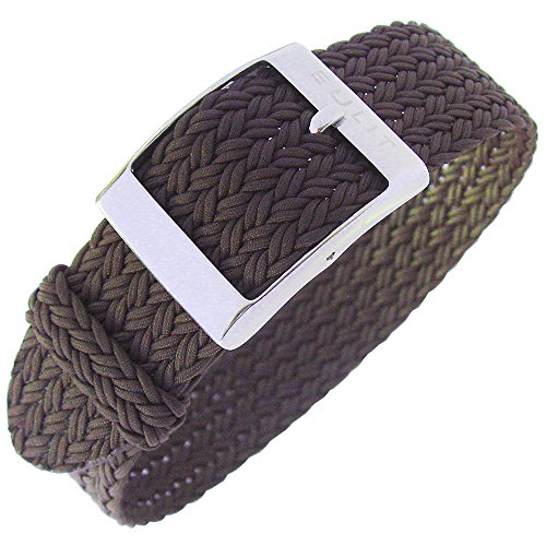 Eulit Palma 20mm Brown Perlon Watch Strap