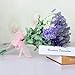 Broadfashion 1x 10 Heads Artificial Lavender Silk Flower Bouquets Wedding Home Party Decor (Light Purple)