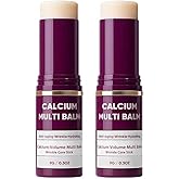 2Pcs Calcium Multi Balm Anti-Aging Face Cream, Korean Collagen Anti Wrinkle Stick, Wrinkle Core Stick, Hydrating, Firming Skin, Suitable for Eyes, Neck, Face