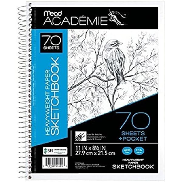 Amazoncom Mead Académie Spiral Sketchbook Sketch Pad