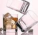 Luigi Bormioli Strauss 11.75 Oz Double Old Fashioned Glasses - Set of 6 Square-Shaped Whiskey Glassware, Made in Italy for Cocktails, Water, Juice, Spirits - Dishwasher Safe Drinkware