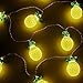 Pineapple String Lights, 10LED 10 Ft Battery Operated Pineapple Lights for Decoration Home Bedroom Patio Balcony Party Festival Birthday Wedding(Warm White)