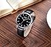 SONGDU Men's Ultra-Thin Quartz Analog Date Wrist Watch with Black Leather Strap