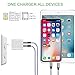iPhone Charger, YUNSONG 4.2A 21W Dual Port Travel Power Adapter with Nylon Braided Lightning Cable 6FT 2PACK USB Data Sync Charging Cord for iPhone X/8/7/6S/Plus/5S/SE/5C/iPad Air/mini