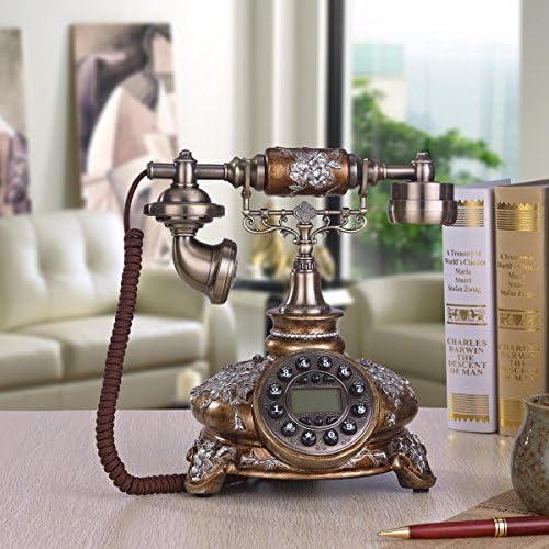 retro phones Antique Phone Landline Caller ID Classic Classic Phone & Button Dial , b
