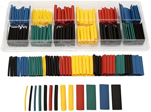 ExcLent 280pcs Assortment Ratio 2:1 Heat Shrink Tubing Tube Sleeving Wrap Kit with Box