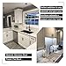 Black Cabinet Pulls Cabinet Knobs Black 4 inch Hole Centers - Peaha PHJ22BK Black Dresser Drawer Pulls Square 6-2/5 in Length 15 Pack
