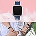 Wepro For Fitbit Versa Bands Sport Silicone Replacement Breathable Strap Bands for New Fitbit Versa Smart Fitness Watch, Large, Blue on Green