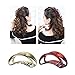 Lawie 4 Pack Large Black Brown Red Butterfly Octopus Arcylic Resin Plastic Hair Claw Clips Crab Jaw Barrettes Hair Grips Clamps Clasps Decorative Bun Twist Ponytail Hair Accessories for Women