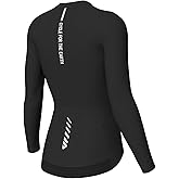 Wulibike Cycling Jersey Women Long Sleeve,Bike Shirts for Women Biking Tops Breathable Cycle Jerseys with 4 Pockets