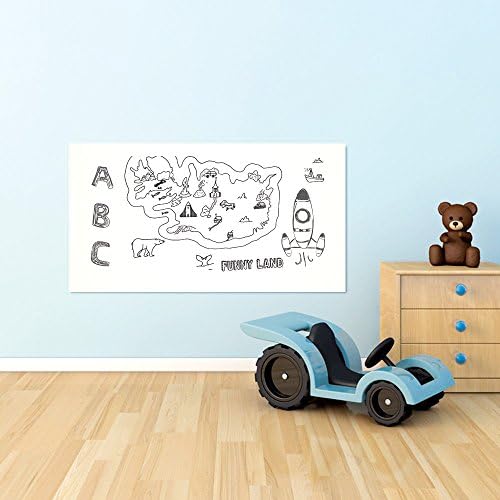 UFIXX , U Whiteboard Jumbo,White Board Sticker for any Smooth Surface Removable,Washable by Water, 23x48inch(WB2306)