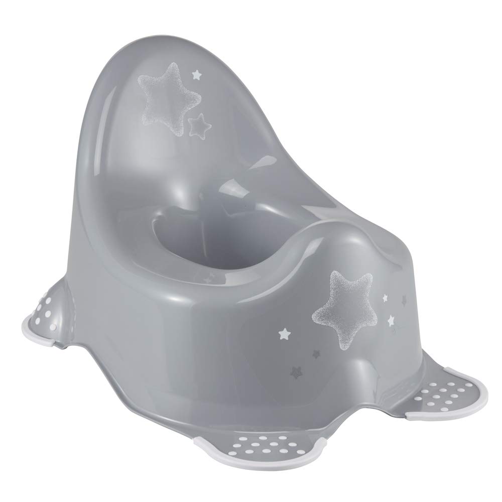 keeeper Stars Baby Potty, From 18 Months to 3 Years, Anti-Slip Design, Adam, Grey