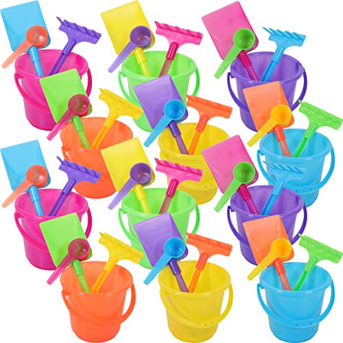 Narwhal Novelties Sandbox Toys (24-Pack) Beach Toys, Sand Toys for Kids