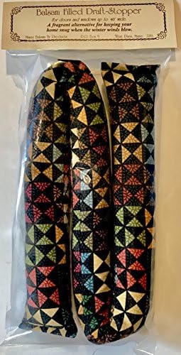 Maine Balsam Filled Draft Stopper 40-42" (Pinwheel - Earth Tones)