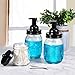 Mason Jar Foaming Soap Dispenser - Premium Rustproof 304 Stainless Steel Maons Jar Lid and Foam Soap Pump,Best Hand Soap Dispenser Glass for Bathroom Vanities,Kitchen Sink,Countertops - Black,2 Pack