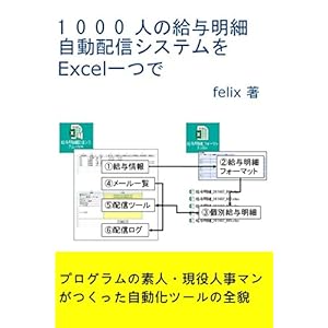 1000人の給与明細自動配信システムをExcel一つで [Kindle版]