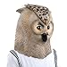 Lubber Deluxe Halloween Owl Costume Cosplay Latex Animal Head Mask for Party Multicoloured