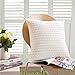 Cable Knitting Throw Pillowcase 18 x 18inch Super Soft 100 Cotton Breathable Sweater Cushion Cover Square Knitting Home Decorative PillowcaseCream by MisDress