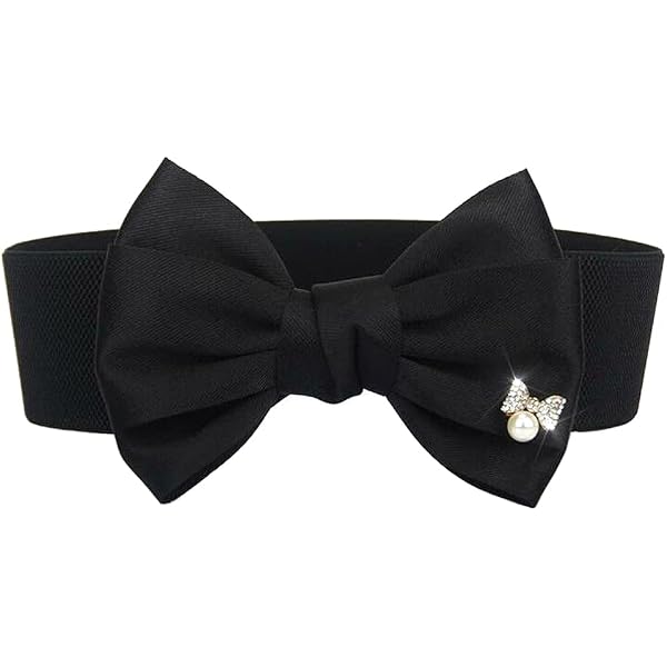 LDDCX Women Elegant Big Bow Waistbands Solid Color Bow-Knot  display picture 3