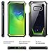 Galaxy S10e Rugged Clear Case, Poetic Full-Body Hybrid Bumper Cover, Support Wireless Charging, Includes Built-in-Screen Protector, Guardian Series, Case for Samsung Galaxy S10e 2019, Green
