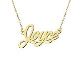 Aoloshow Women's Joyce Name Necklace Nameplate