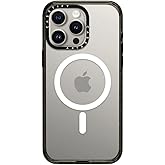 CASETiFY Impact iPhone 15 Pro Max Case [4X Military Grade Drop Tested / 8.2ft Drop Protection/Compatible with Magsafe] - Clear Black