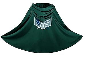 Innolage Japan Anime Shingeki No Kyojin Cloak Attack on Titan Cosplay Cloth Green,29.9(76cm) ONE SIZE FITS ALL