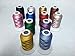 HGFLMR Polyester Embroidery Machine Thread Bright and Beautiful Colors for Brother Babylock Janome Singer Pfaff Husqvarna Bernina Machines (550Y, 12C)