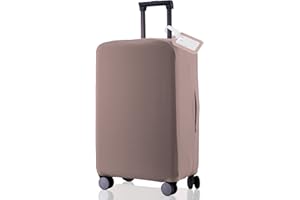 RainVillage Travel Luggage Cover Suitcase Protector Scratch-Resistant Fit 19-31 Inch, Not Included Suitcase (Khaki, SX(22-23 inch))