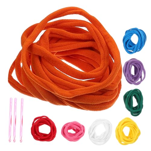 HAPINARY Elastic Loom Loop Weaving Toy 99pcs DIY Braided Elastic Rope Set Plastic Crochet Hooks Weaving Craft Loom for Boys and Girls